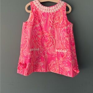 Lilly Pulitzer Pink and Cream Kids Blouse